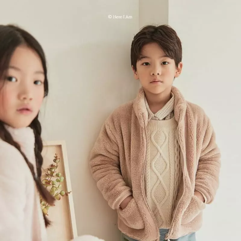 Here I Am - Korean Children Fashion - #kidsshorts - Luffy Cable Knit Tee - 9