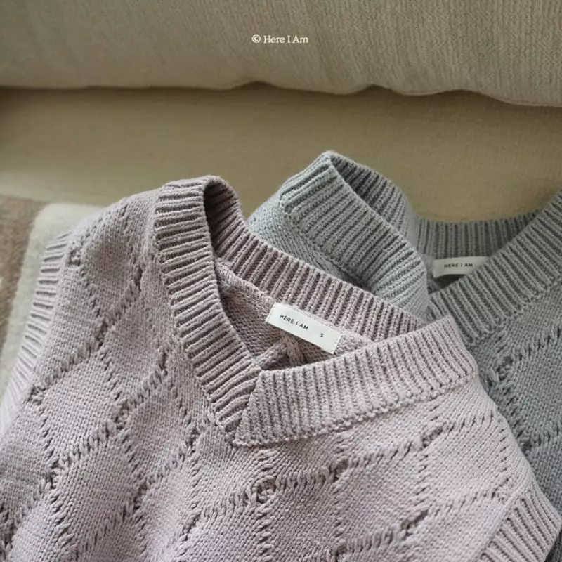 Here I Am - Korean Children Fashion - #kidsshorts - Breeze Knit Vest - 8