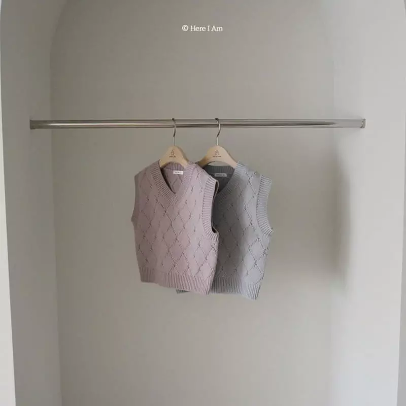 Here I Am - Korean Children Fashion - #kidzfashiontrend - Breeze Knit Vest - 10