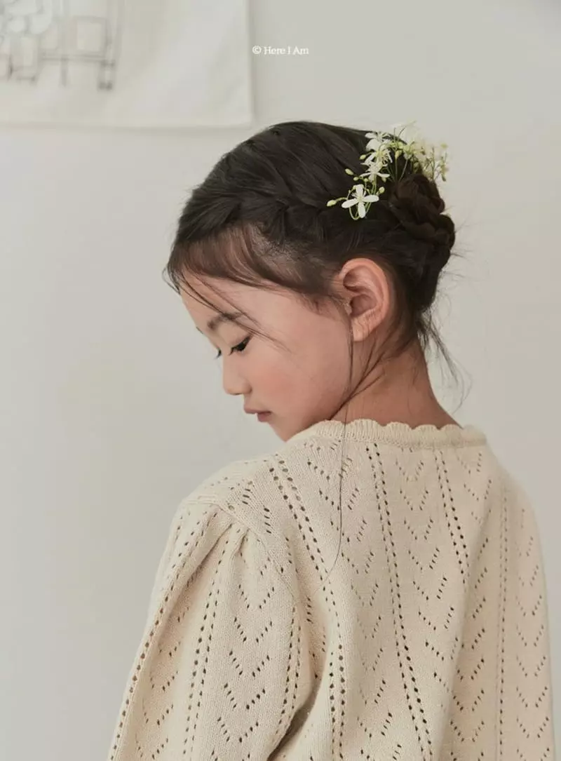 Here I Am - Korean Children Fashion - #stylishchildhood - Elle Lace Embroidery Cardigan - 6