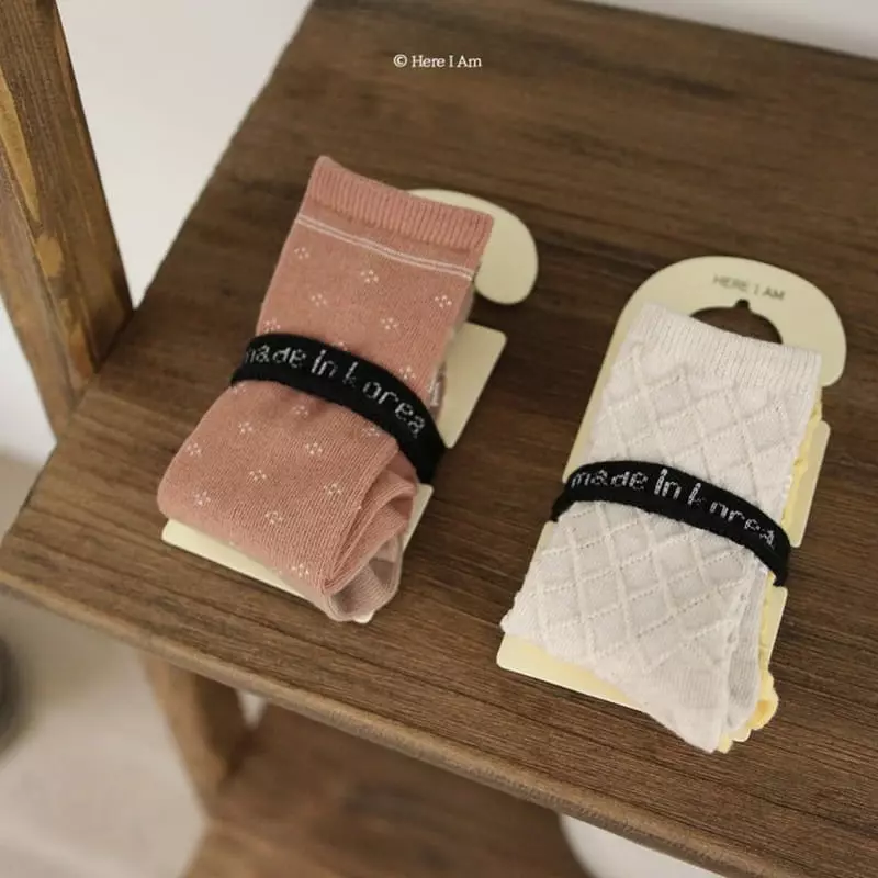 Here I Am - Korean Children Fashion - #todddlerfashion - Dia Socks - 5