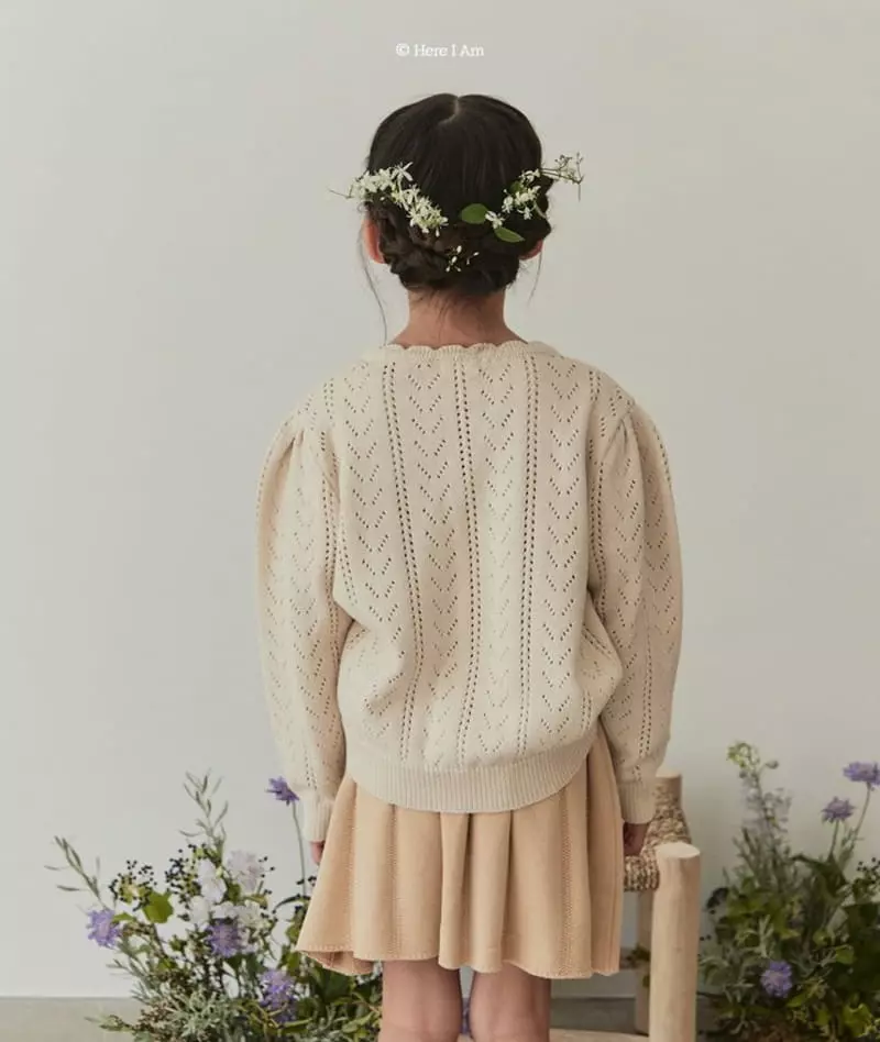 Here I Am - Korean Children Fashion - #toddlerclothing - Elle Lace Embroidery Cardigan - 5