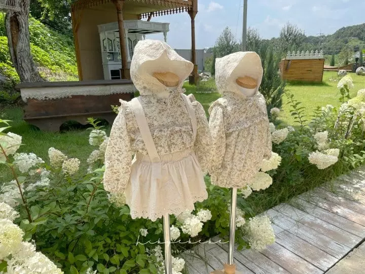 Hi Byebebe - Korean Baby Fashion - #babyboutique - Rosely Lace Bonnet - 2