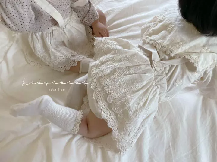 Hi Byebebe - Korean Baby Fashion - #babyboutique - Romi Lace Dungarees Bloomer - 12