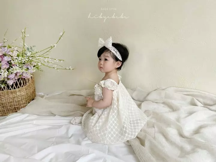 Hi Byebebe - Korean Baby Fashion - #babyboutique - Gypsophila Lace One-piece - 11