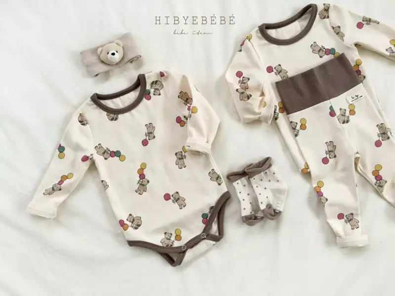 Hi Byebebe - Korean Baby Fashion - #babyboutique - Bubble Bear Bodysuit