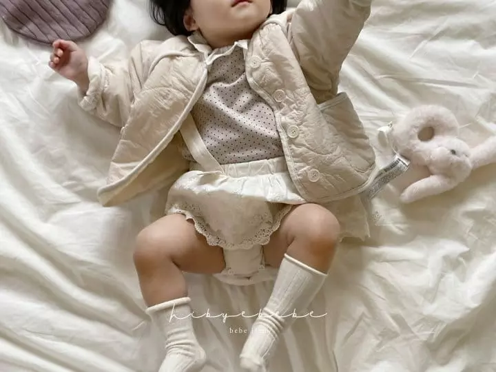 Hi Byebebe - Korean Baby Fashion - #babyboutiqueclothing - Wave Quilting Jumper
