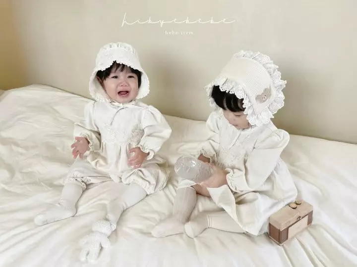 Hi Byebebe - Korean Baby Fashion - #babyclothing - Anna Lace One-piece - 6