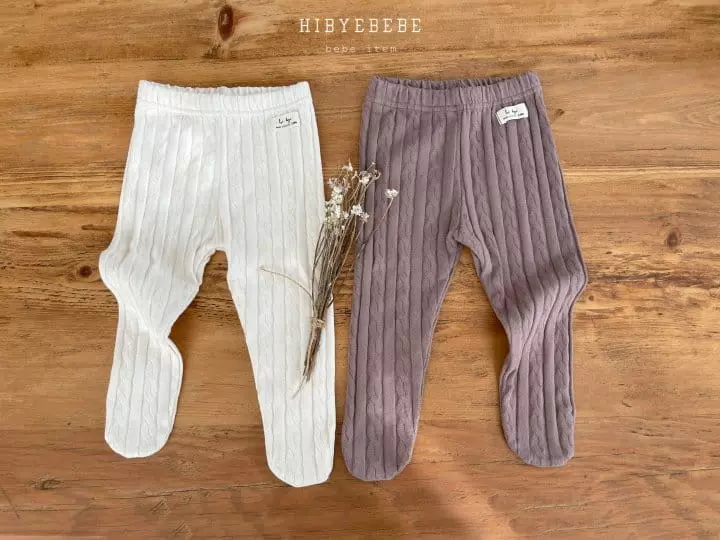 Hi Byebebe - Korean Baby Fashion - #babyfashion - L Knit Foot Leggings - 3