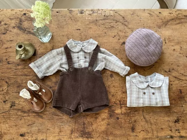 Hi Byebebe - Korean Baby Fashion - #babyfever - Ginger Button Shirt - 12