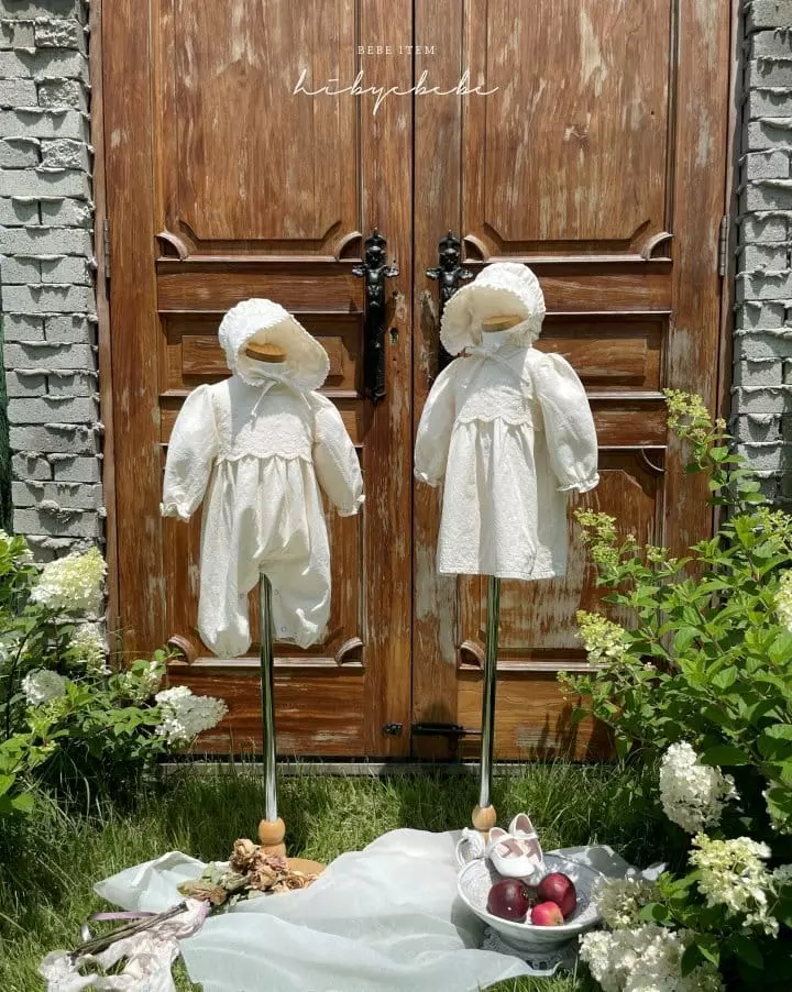 Hi Byebebe - Korean Baby Fashion - #babyfever - Anna Lace Bonnet - 9