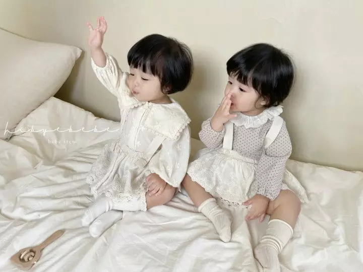 Hi Byebebe - Korean Baby Fashion - #babyfever - Romi Lace Dungarees Bloomer - 2