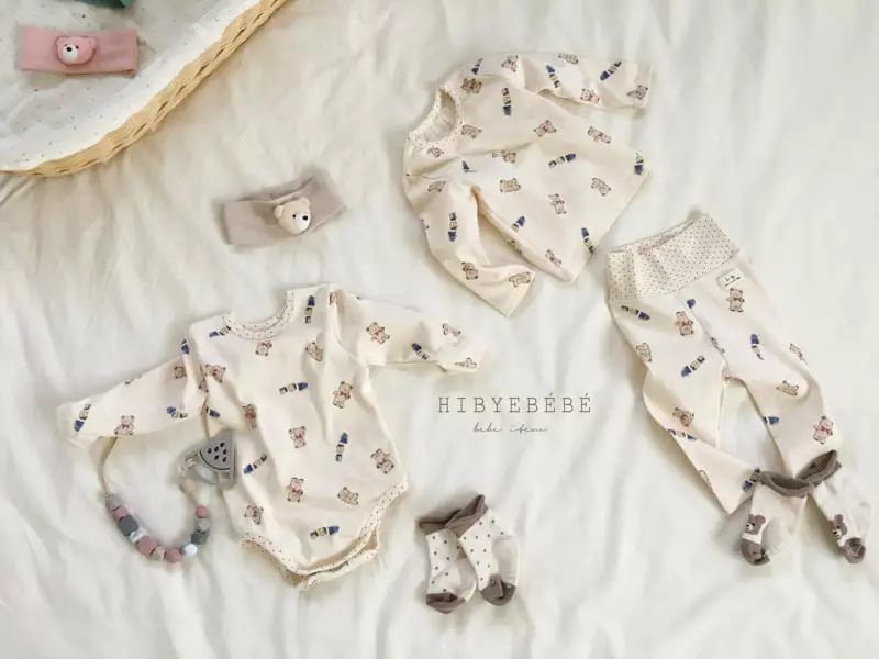 Hi Byebebe - Korean Baby Fashion - #babyfever - Aqua Bear Easywear - 10