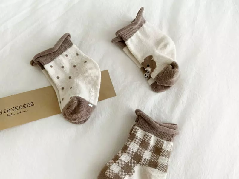 Hi Byebebe - Korean Baby Fashion - #babyfever - Doldol Socks Set - 2
