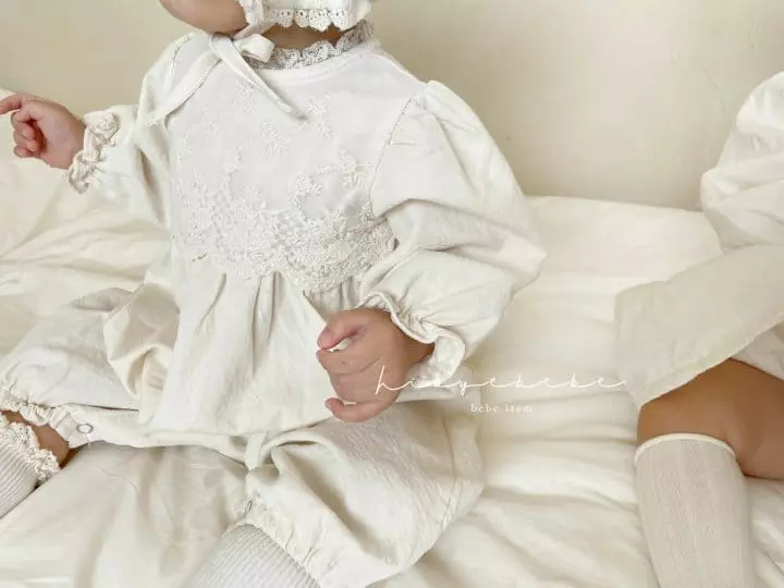 Hi Byebebe - Korean Baby Fashion - #babygirlfashion - Anna Lace Bodysuit - 8