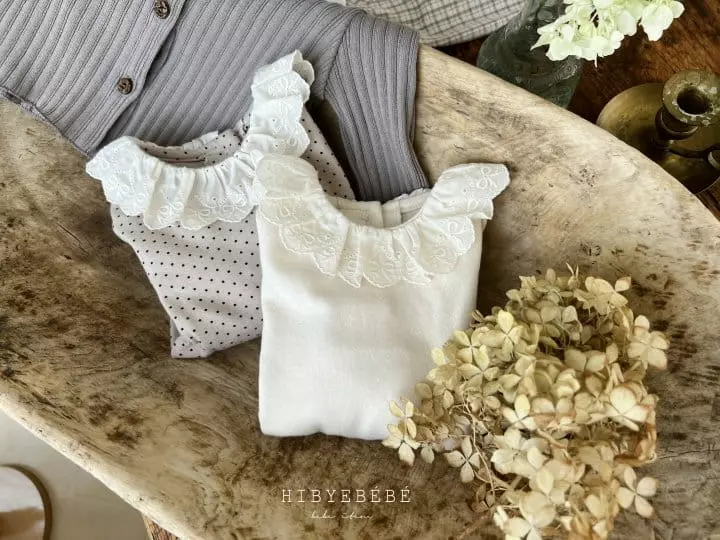 Hi Byebebe - Korean Baby Fashion - #babygirlfashion - Petit Lace Frill Tee