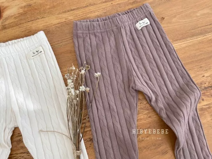 Hi Byebebe - Korean Baby Fashion - #babygirlfashion - L Knit Foot Leggings - 5