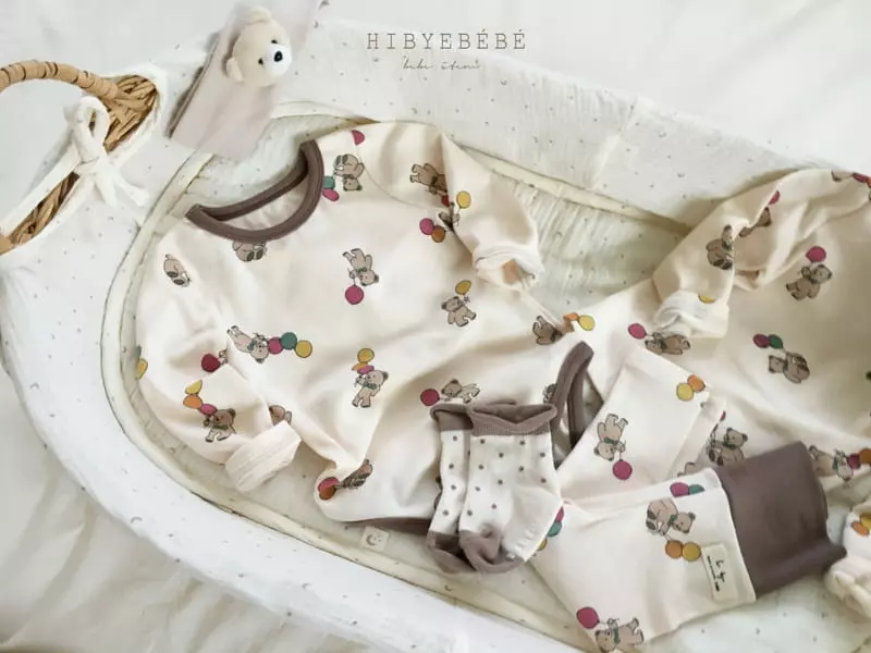 Hi Byebebe - Korean Baby Fashion - #babygirlfashion - Bubble Bear Bodysuit - 6