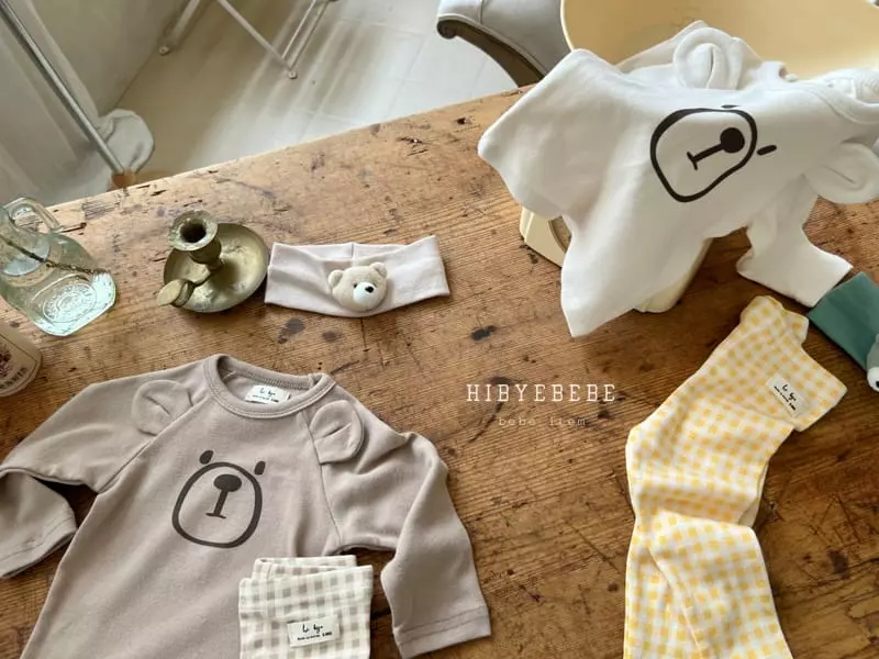 Hi Byebebe - Korean Baby Fashion - #babyfever - Choco Bear Raglan Easywear - 4