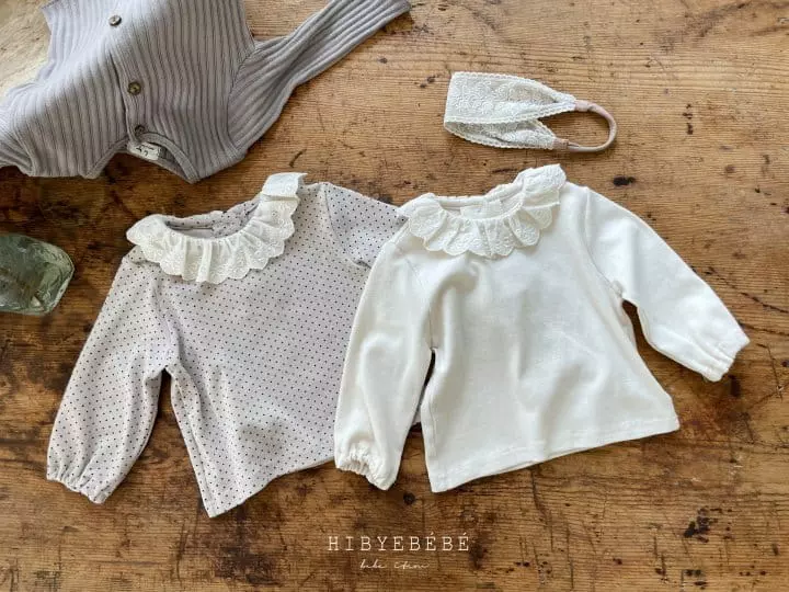 Hi Byebebe - Korean Baby Fashion - #babylifestyle - Petit Lace Frill Tee - 2