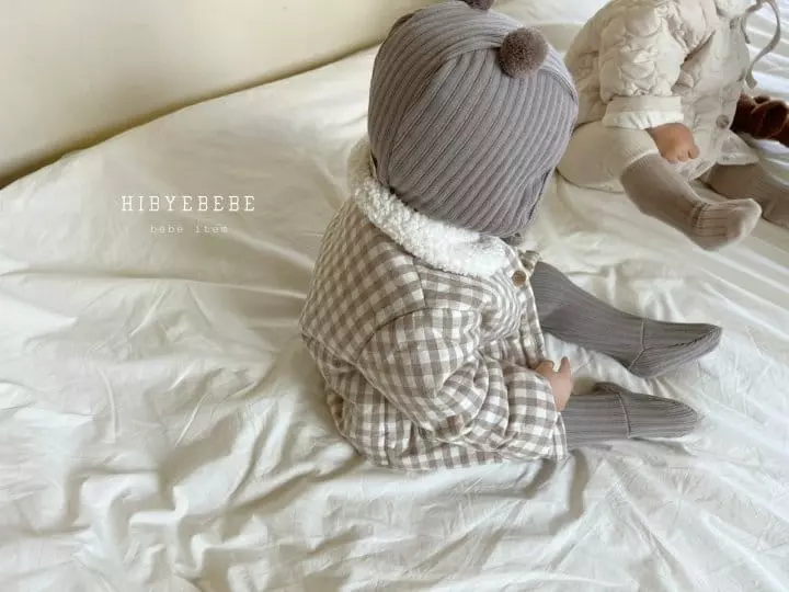 Hi Byebebe - Korean Baby Fashion - #babylifestyle - Margaret Check Padding Jumper - 3