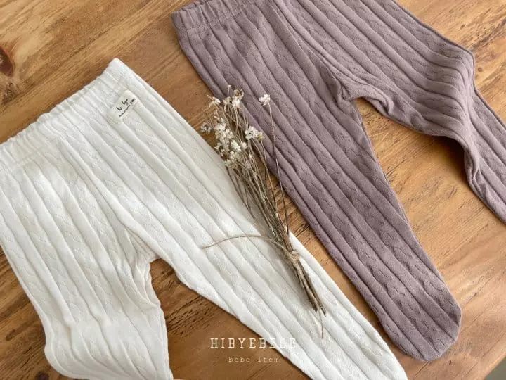 Hi Byebebe - Korean Baby Fashion - #babylifestyle - L Knit Foot Leggings - 6