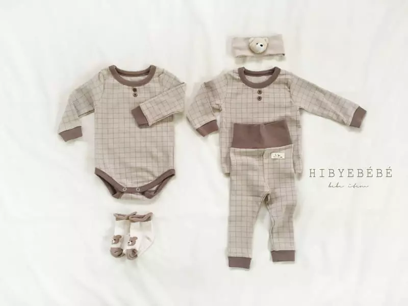 Hi Byebebe - Korean Baby Fashion - #babylifestyle - Check Check Kid Bodysuit