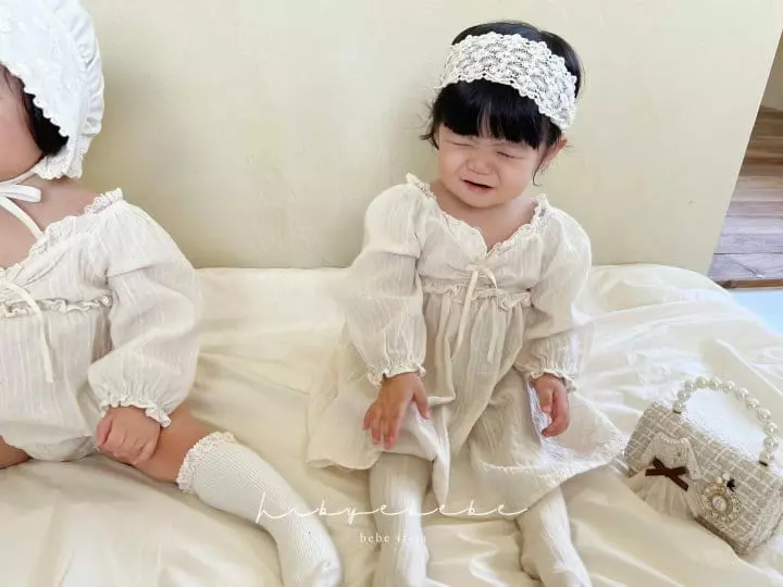 Hi Byebebe - Korean Baby Fashion - #babyoninstagram - Roa Shirring Bodysuit - 12