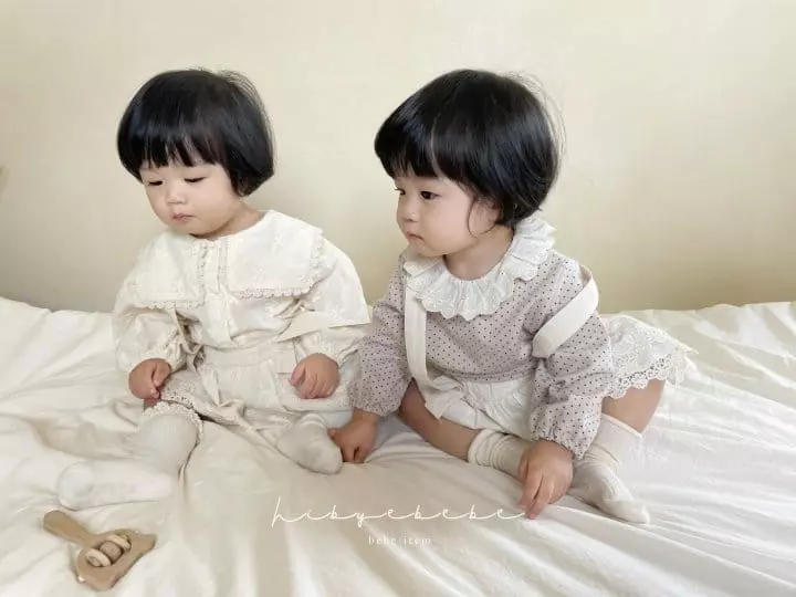 Hi Byebebe - Korean Baby Fashion - #babyoninstagram - Romi Lace Dungarees Bloomer - 5