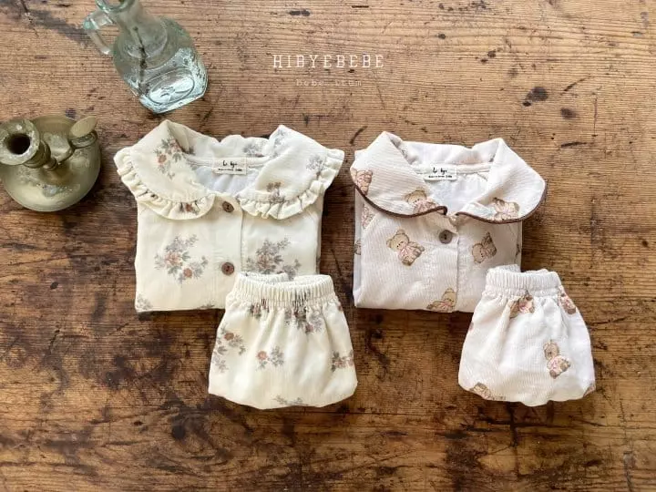 Hi Byebebe - Korean Baby Fashion - #babyoninstagram - Rib Romance Top Bottom Set - 7