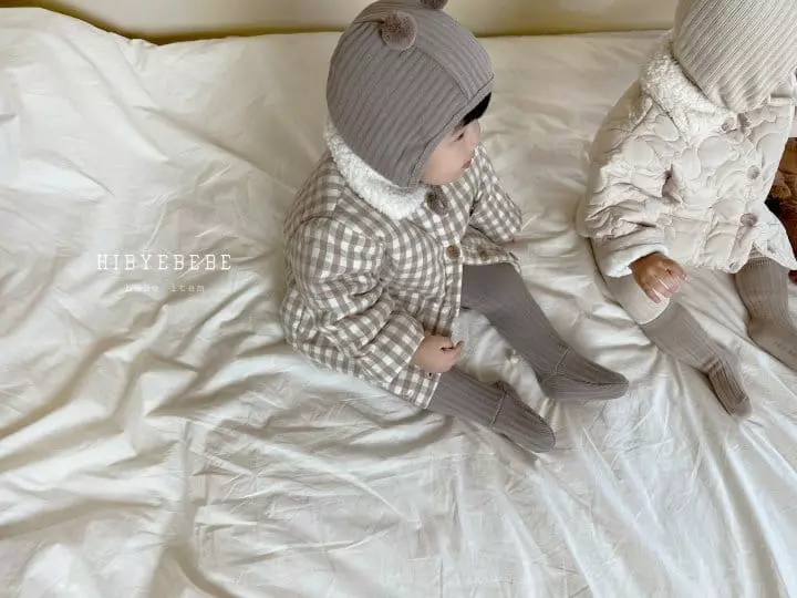 Hi Byebebe - Korean Baby Fashion - #babylifestyle - Margaret Check Padding Jumper - 4