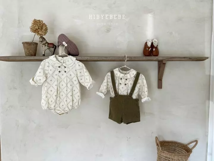Hi Byebebe - Korean Baby Fashion - #babyootd - Vincent Button Bodysuit - 2