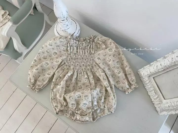 Hi Byebebe - Korean Baby Fashion - #babyootd - Ella Smocking Bodysuit