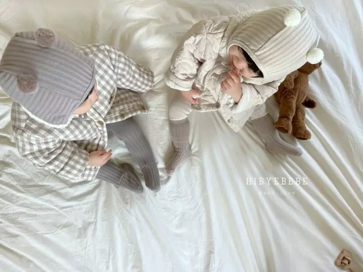 Hi Byebebe - Korean Baby Fashion - #babyootd - Margaret Check Padding Jumper - 5
