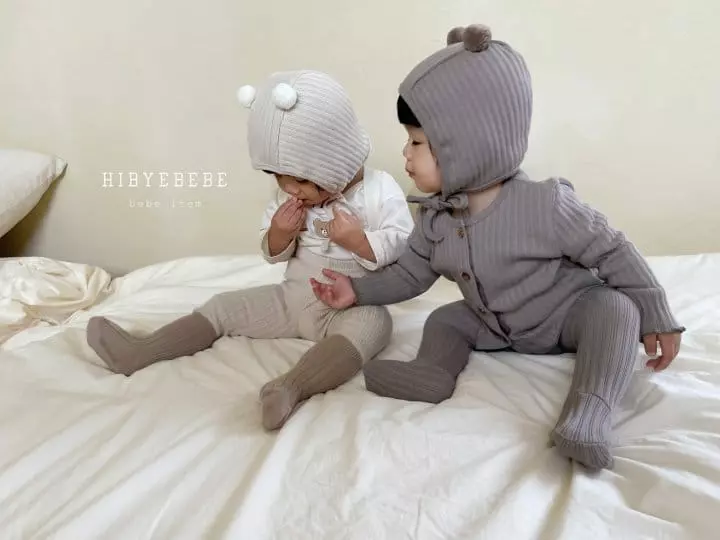 Hi Byebebe - Korean Baby Fashion - #babyootd - Roem Rib Bell Hat - 2