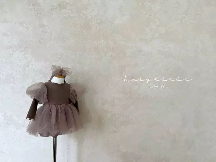 Hi Byebebe - Korean Baby Fashion - #babyootd - Achu Sha Bodysuit with Hairband - 2