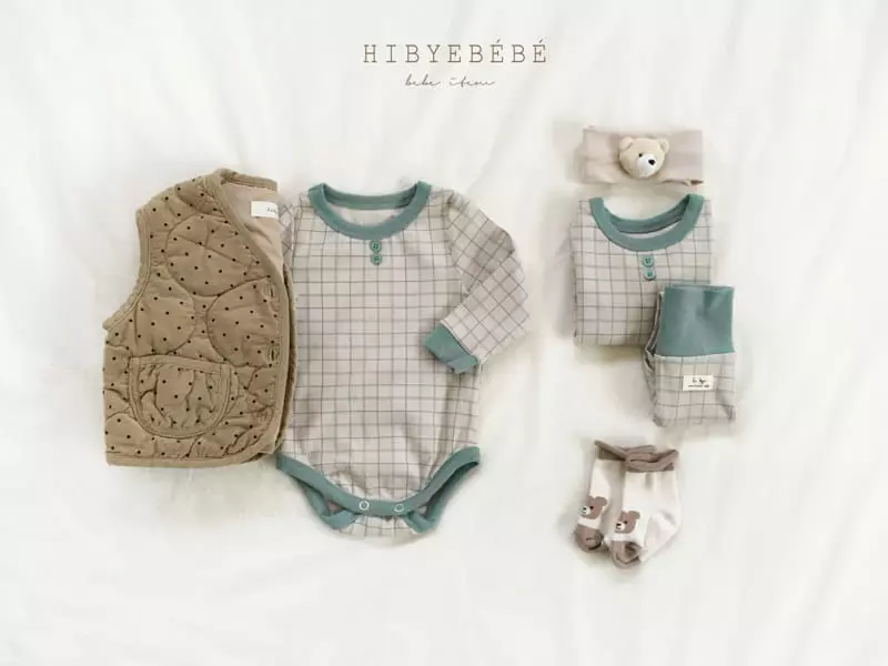 Hi Byebebe - Korean Baby Fashion - #babyoninstagram - Check Check Kid Easywear - 4