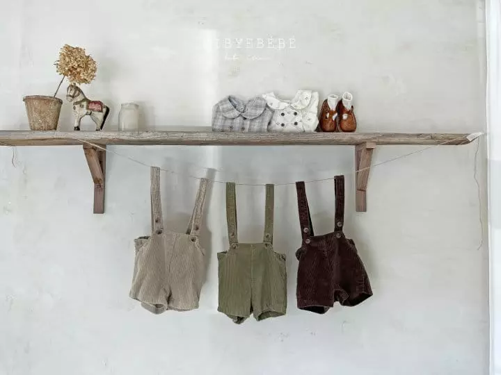 Hi Byebebe - Korean Baby Fashion - #babyoutfit - Barmond Rib Dungarees