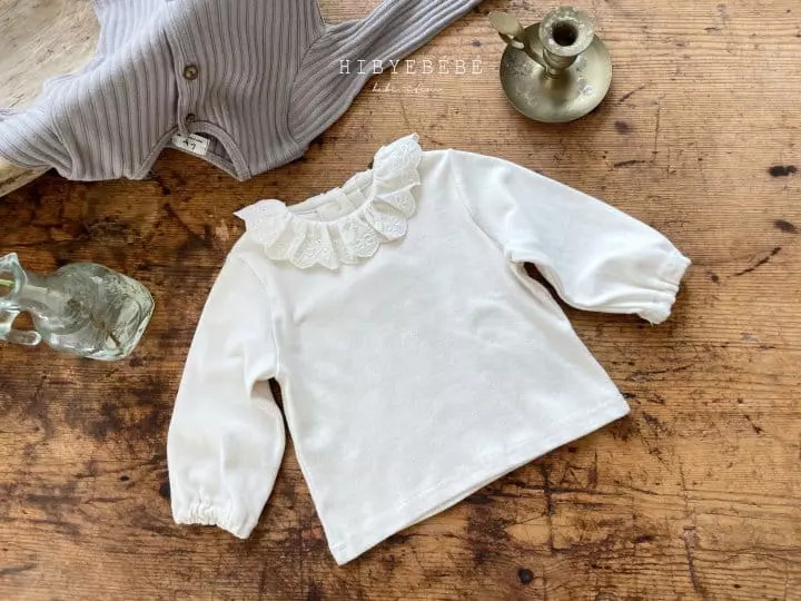 Hi Byebebe - Korean Baby Fashion - #babyoutfit - Petit Lace Frill Tee - 5