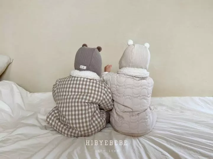 Hi Byebebe - Korean Baby Fashion - #babyoutfit - Margaret Check Padding Jumper - 7