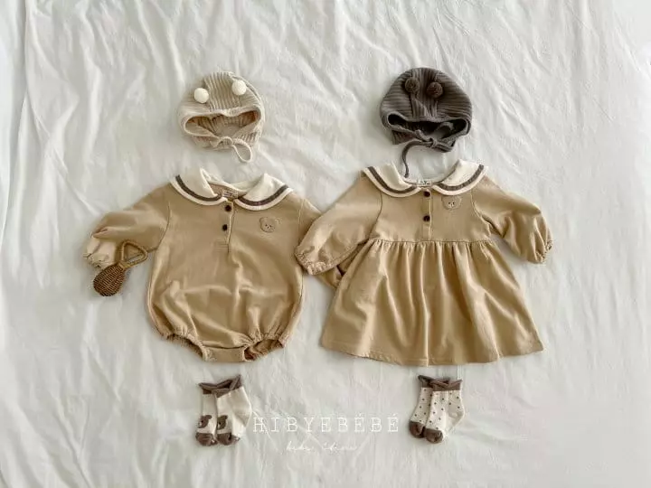 Hi Byebebe - Korean Baby Fashion - #babyoutfit - Prinking Up Bear Bodysuit