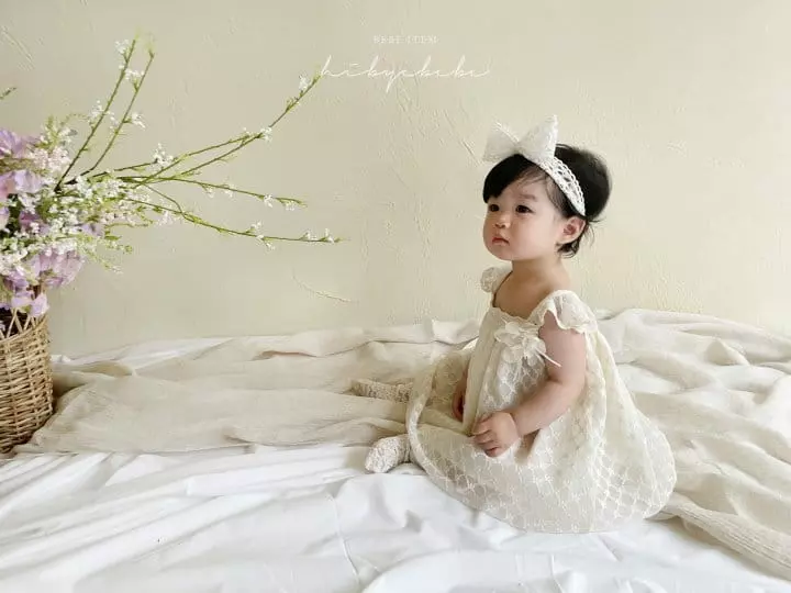 Hi Byebebe - Korean Baby Fashion - #babyoutfit - Gypsophila Lace One-piece - 6
