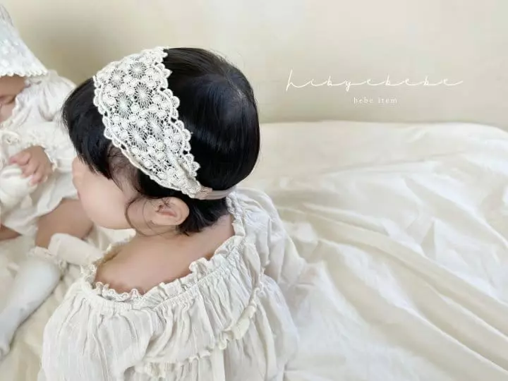 Hi Byebebe - Korean Baby Fashion - #babyoutfit - Falling Lace Hairband Set