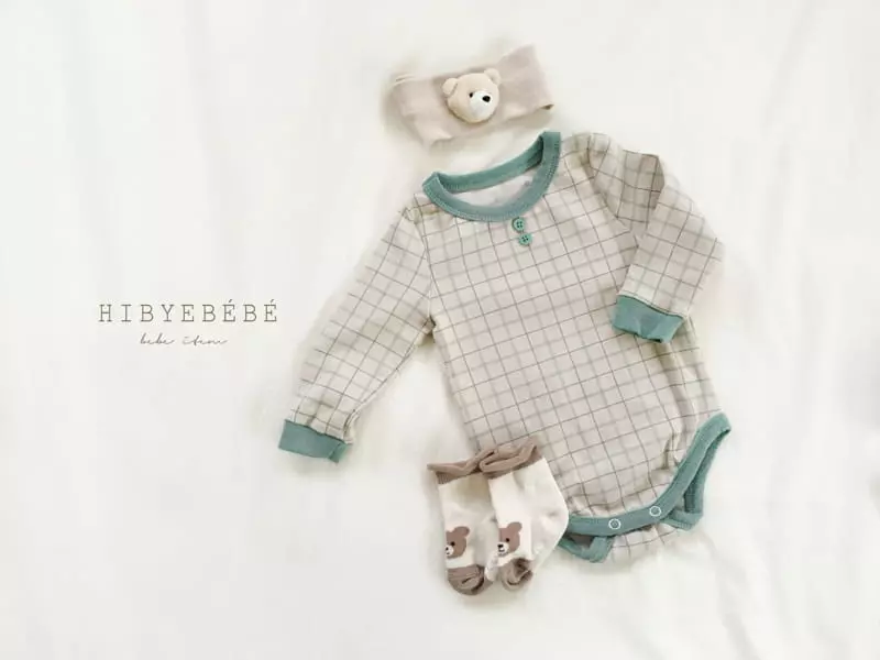 Hi Byebebe - Korean Baby Fashion - #babyoutfit - Check Check Kid Easywear - 6