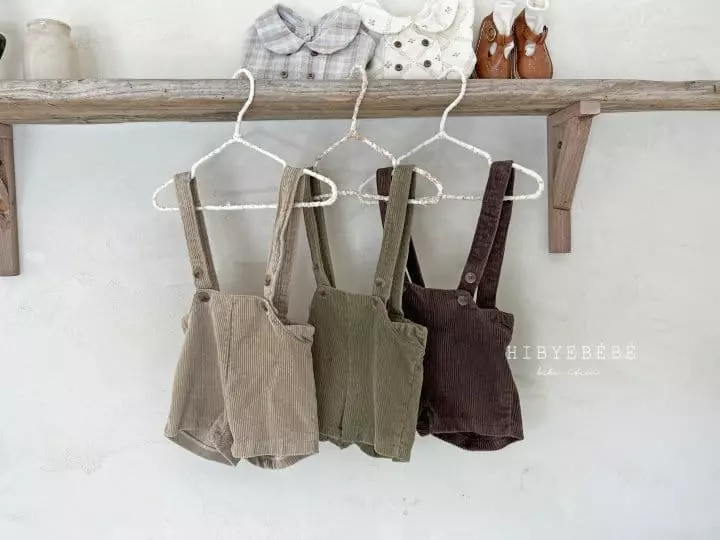 Hi Byebebe - Korean Baby Fashion - #babywear - Barmond Rib Dungarees - 2