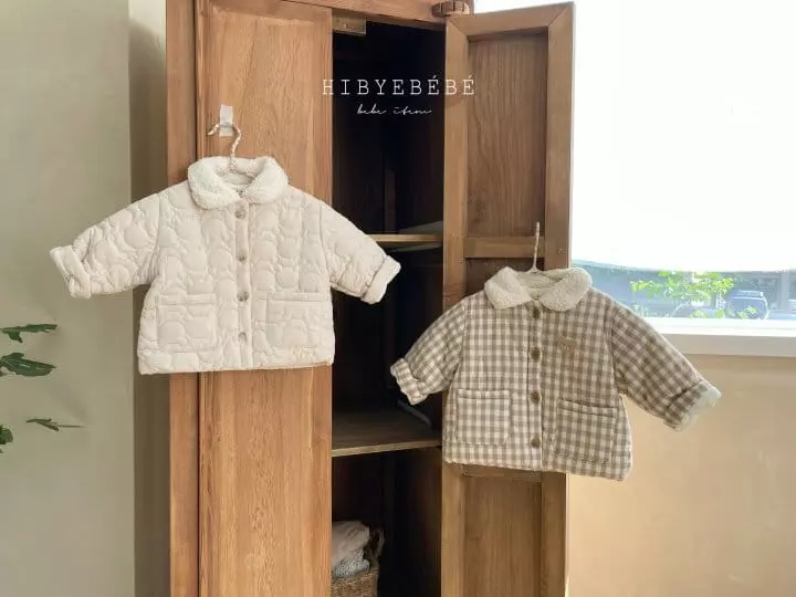 Hi Byebebe - Korean Baby Fashion - #babywear - Margaret Check Padding Jumper - 8
