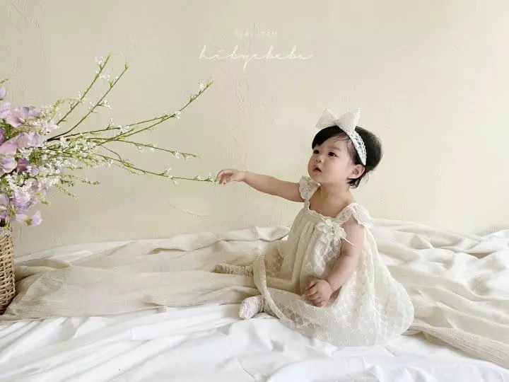 Hi Byebebe - Korean Baby Fashion - #babywear - Gypsophila Lace One-piece - 7