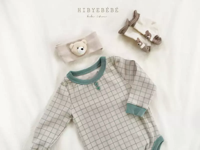 Hi Byebebe - Korean Baby Fashion - #babywear - Check Check Kid Easywear - 7