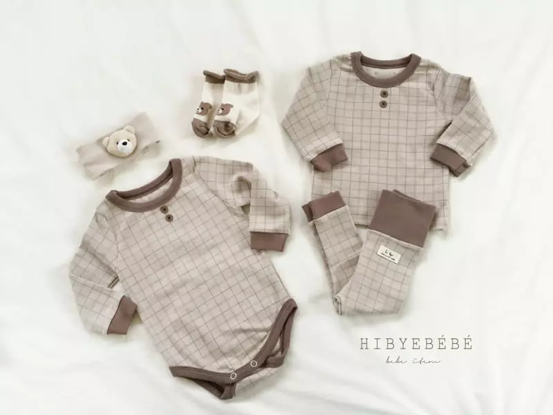 Hi Byebebe - Korean Baby Fashion - #onlinebabyboutique - Check Check Kid Easywear - 8