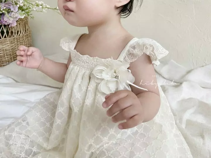 Hi Byebebe - Korean Baby Fashion - #onlinebabyshop - Gypsophila Lace One-piece - 9